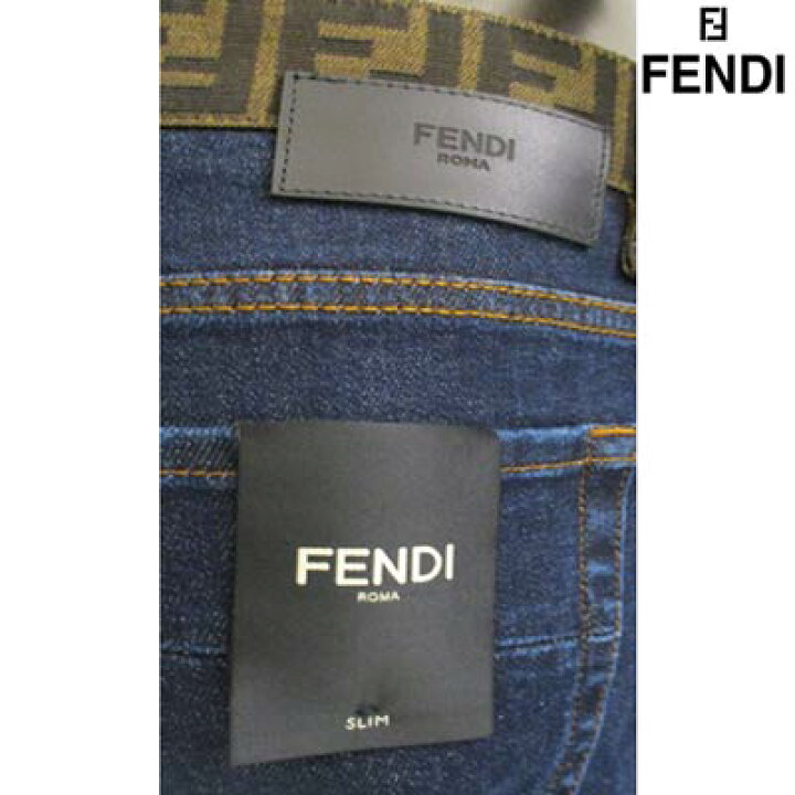 楽天市場】フェンディ FENDI メンズ パンツ ボトムス デニム ロゴ  