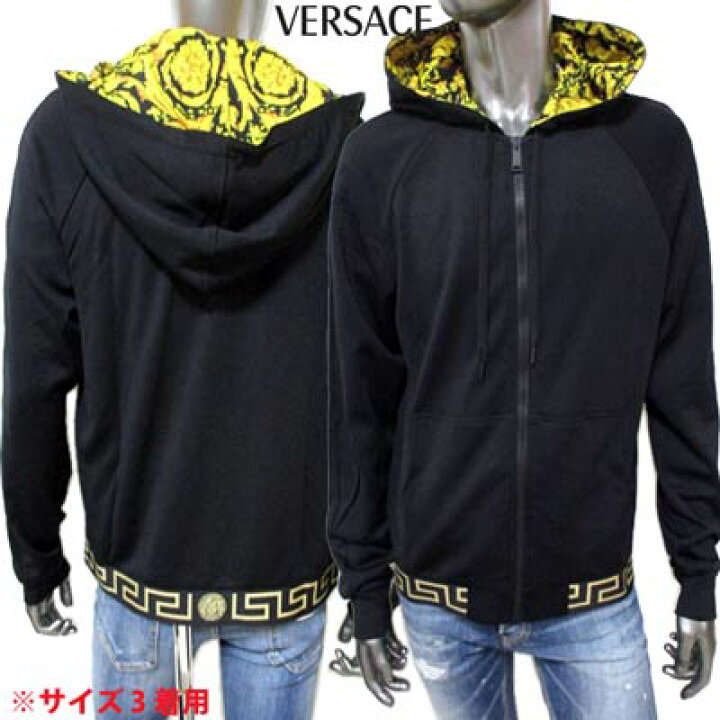 楽天市場】ヴェルサーチ VERSACE メンズ トップス パーカー ロゴ 