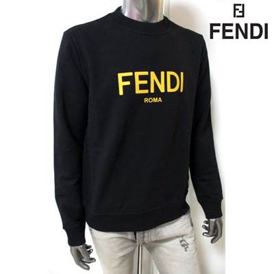 出産祝い FENDI ロゴ スウェット トレーナー メンズ Mサイズ 