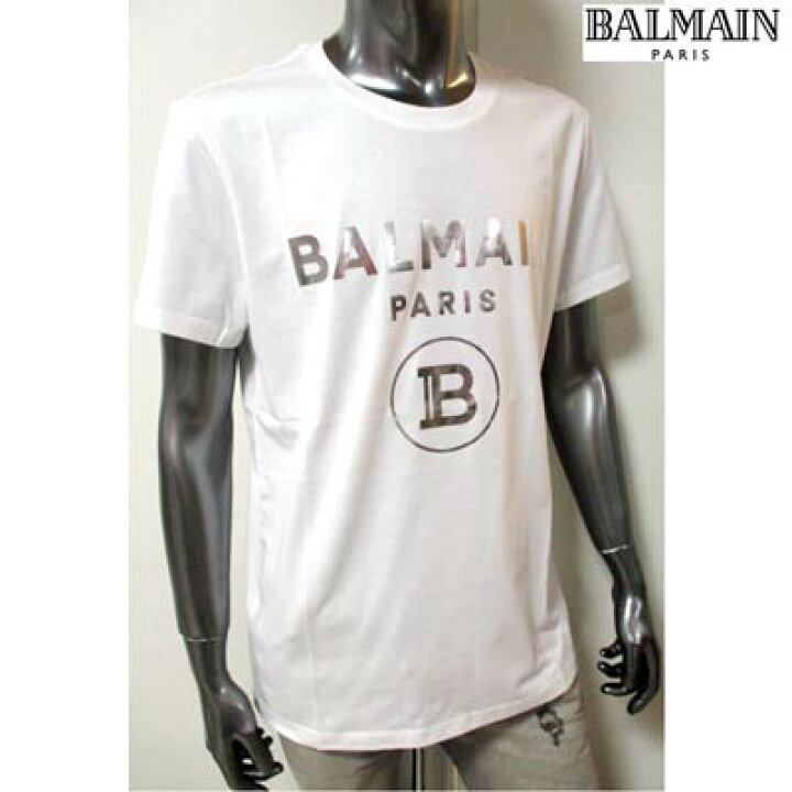 楽天市場】バルマン BALMAIN メンズ トップス Tシャツ 半袖 ロゴ 