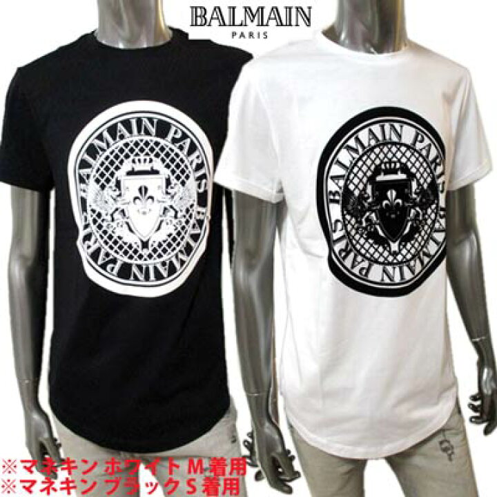 楽天市場】バルマン BALMAIN メンズ トップス Tシャツ 半袖 ロゴ 