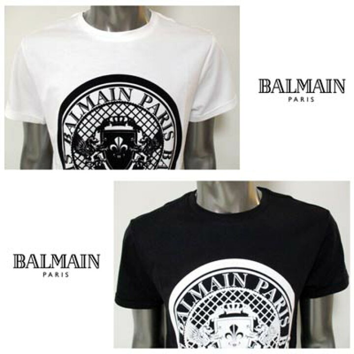 楽天市場】バルマン BALMAIN メンズ トップス Tシャツ 半袖 ロゴ 