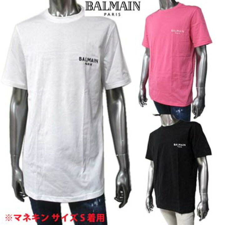 楽天市場】バルマン BALMAIN メンズ トップス Tシャツ 半袖 ロゴ 