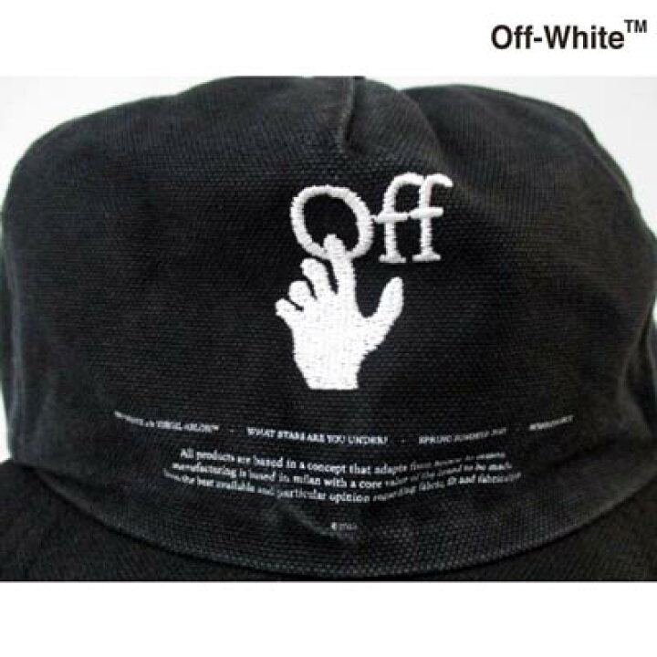 楽天市場】オフホワイト OFF-WHITE メンズ 小物 帽子 キャップ ロゴ 
