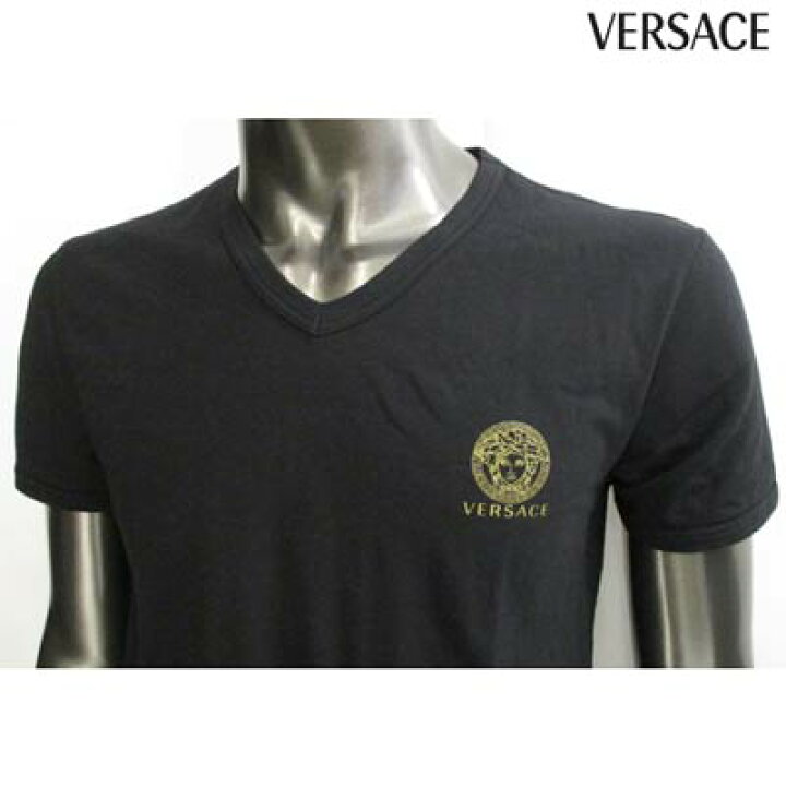 楽天市場】ヴェルサーチ VERSACE メンズ トップス Tシャツ 半袖 ロゴ V 