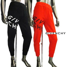 ジバンシー GIVENCHY メンズ ボトムス スウェットパンツ セットアップ着用可(トップス別売り) 2color GIVENCHY刺繍ロゴ付きジョガーパンツ レッド ブラック BM50MV 30AF 606/004 (R133100) 121 春夏【送料無料】 【smtb-TK】