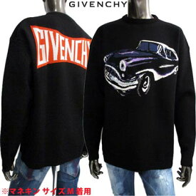 ジバンシー GIVENCHY メンズ トップス ニット セーター ロゴ フロント車/バックGIVENCHYロゴ付クルーネックニット ブラック BM90F9 4Y7J 001 (R149600) 121 春夏【送料無料】 【smtb-TK】