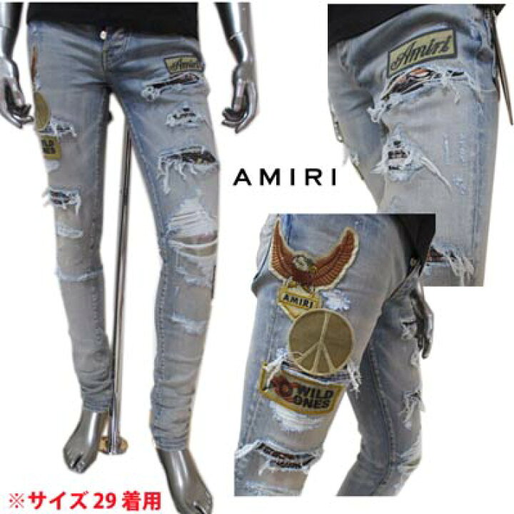 楽天市場】アミリ AMIRI メンズ パンツ ボトムス ロゴ クラッシュ加工 