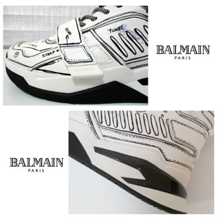 楽天市場】バルマン BALMAIN メンズ 靴 スニーカー ロゴ ボディ 