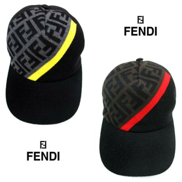楽天市場】フェンディ FENDI メンズ 帽子 キャップ ロゴ 2color ユニ 