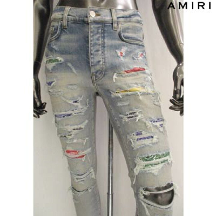 楽天市場】アミリ AMIRI メンズ パンツ ボトムス デニム ロゴ 