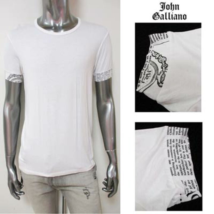 楽天市場】ジョンガリアーノ JOHN GALLIANO メンズ トップス Tシャツ  