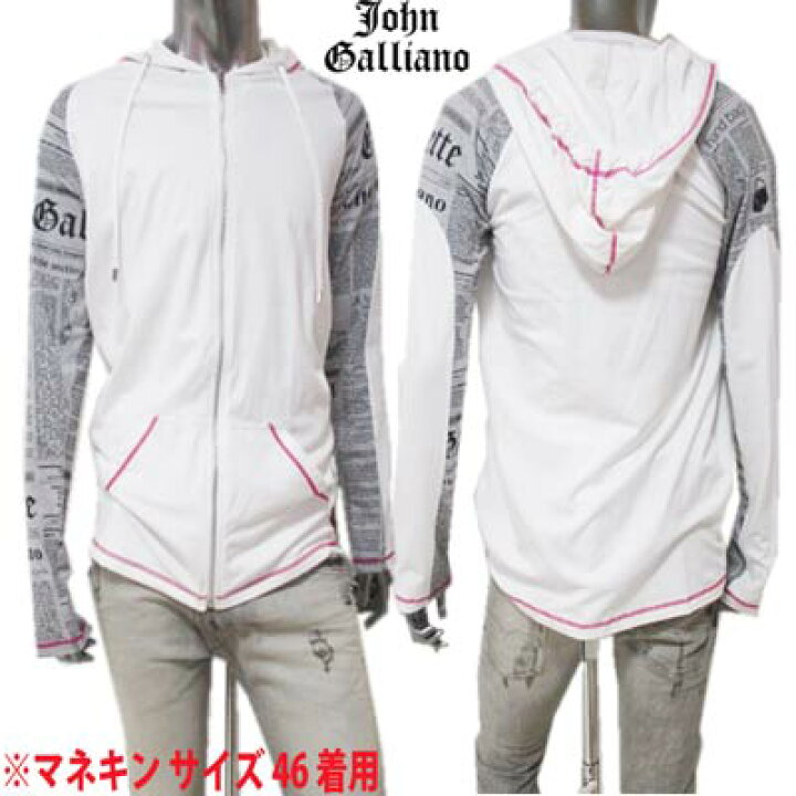 楽天市場】ジョンガリアーノJOHN GALLIANO メンズ トップス ジップ  