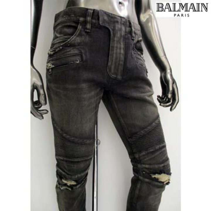 楽天市場】バルマン BALMAIN メンズ パンツ ボトムス ロゴ クラッシュ  