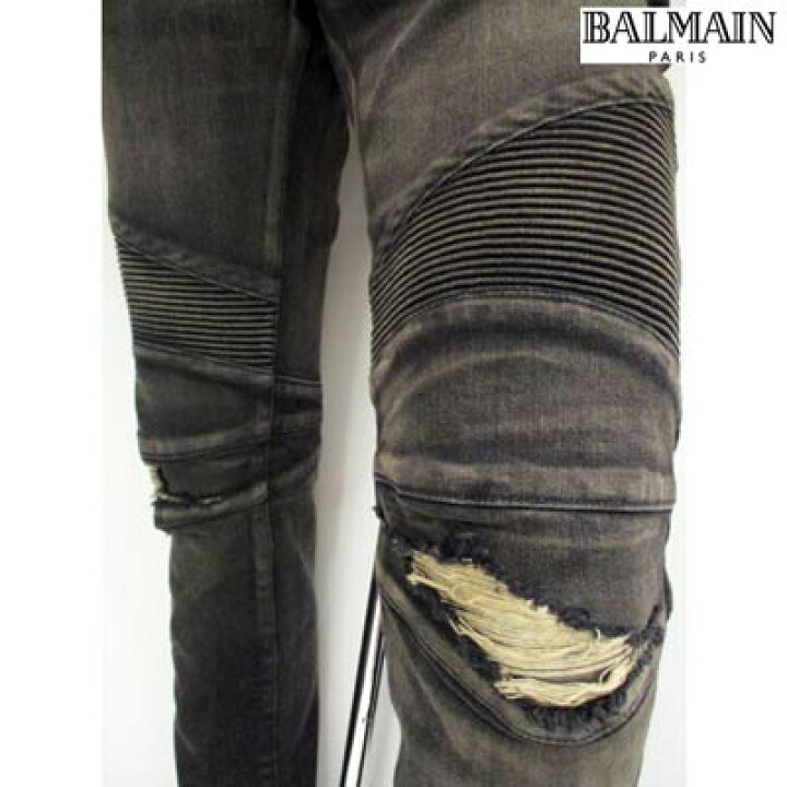 楽天市場】バルマン BALMAIN メンズ パンツ ボトムス ロゴ クラッシュ  