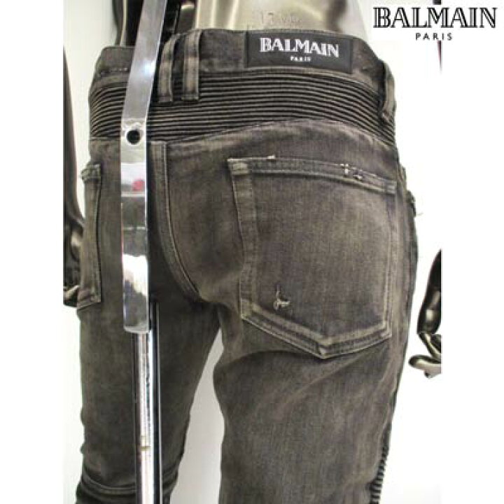 楽天市場】バルマン BALMAIN メンズ パンツ ボトムス ロゴ クラッシュ  