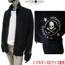 ハイドロゲン HYDROGEN メンズ アウター ジャケット 袖部分スカル/スター/HYROGENロゴ刺繍付トラックジャケット ブラック 色違いもあり 140010 007 (R47250) 【送料無料】【smtb-tk】