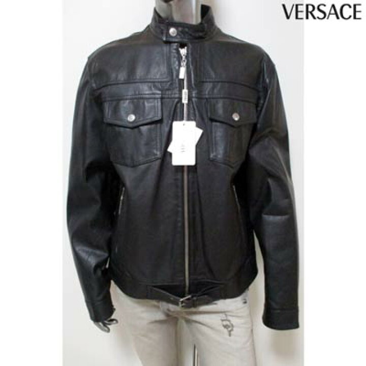 楽天市場】ヴェルサーチ VERSACE メンズ アウター ジャケット レザー 