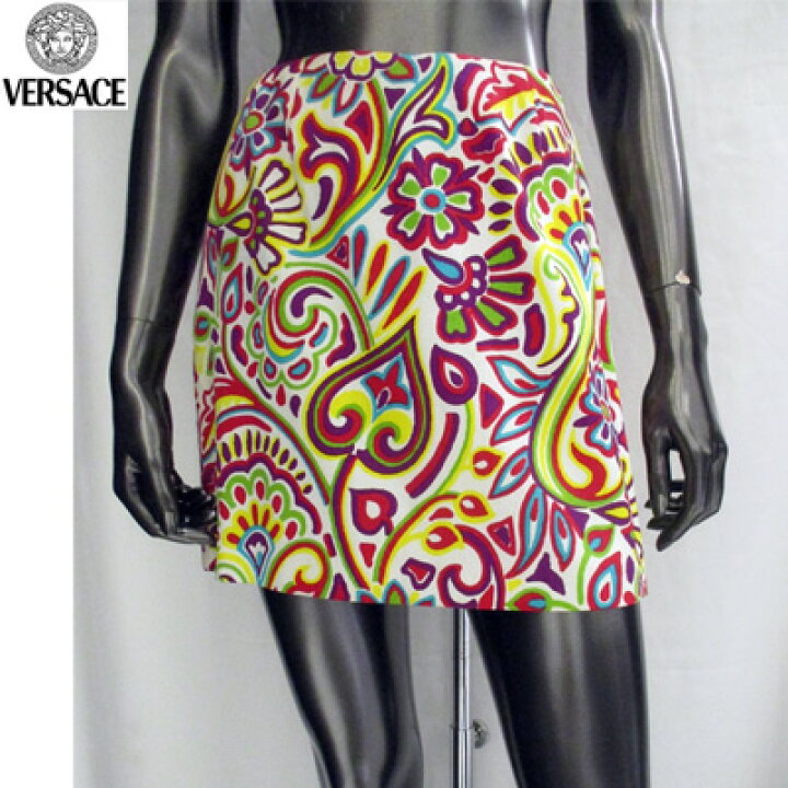 楽天市場】ヴェルサーチ(VERSACE) レディース スカート 花柄・総柄ミニ  