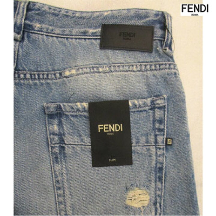 楽天市場】【完売】フェンディ FENDI メンズ ダメージ デニム ジーンズ 