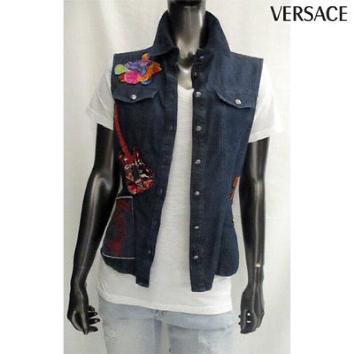 楽天市場】ヴェルサーチ VERSACE レディース ノースリーブ シャツ 半袖 