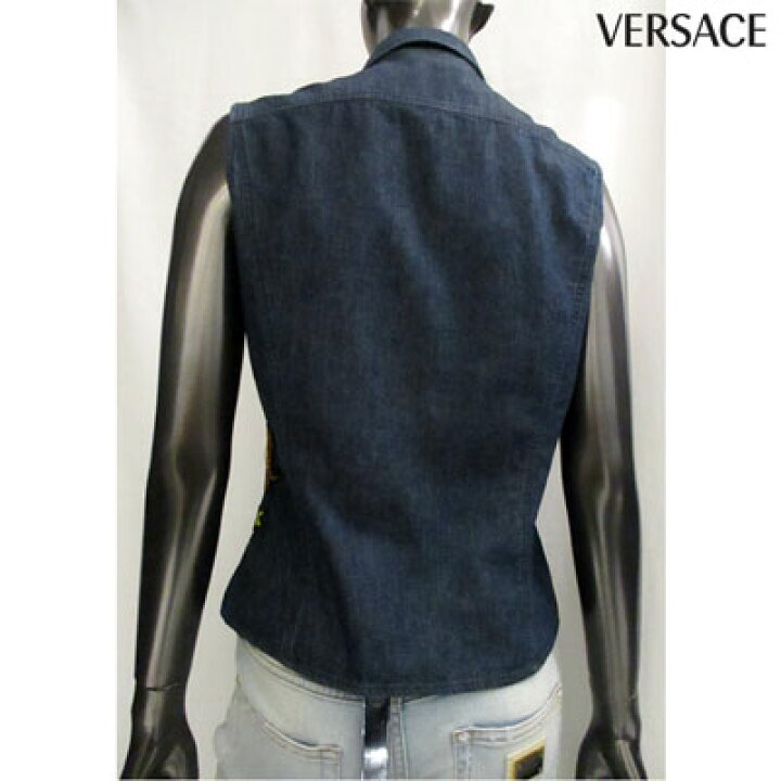 楽天市場】ヴェルサーチ VERSACE レディース ノースリーブ シャツ 半袖 