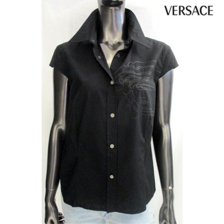 楽天市場】ヴェルサーチ VERSACE レディース ブラウス シャツ 半袖 