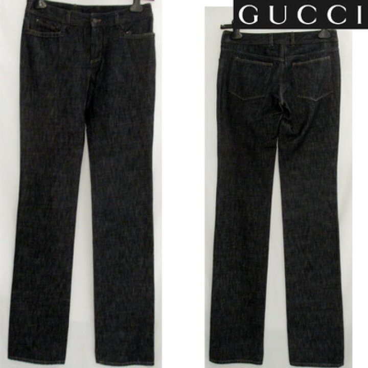 楽天市場】グッチ ジーンズ レディース ボトムス GUCCI刺繍ロゴ入り  