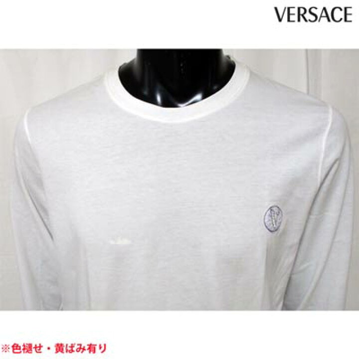 楽天市場】ヴェルサーチ VERSACE メンズ トップス ロンT ロゴ ※訳アリ 