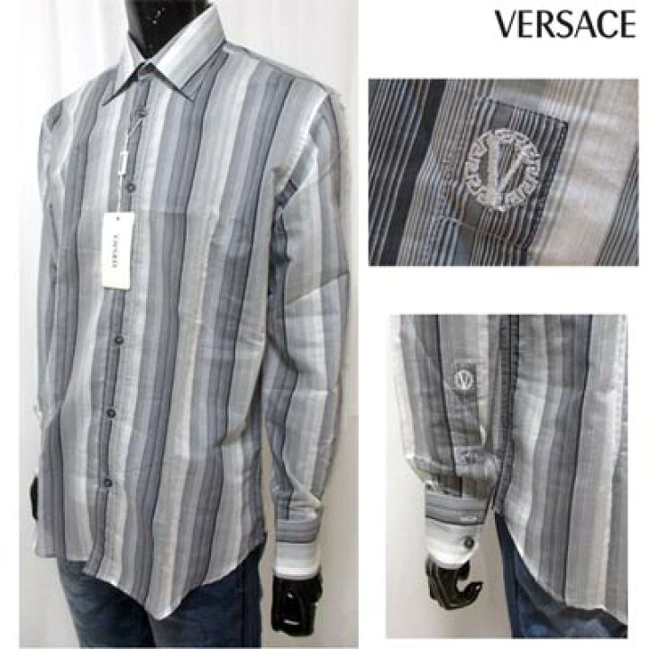 楽天市場】ヴェルサーチ VERSACE メンズ トップス シャツ 長袖 マルチ 