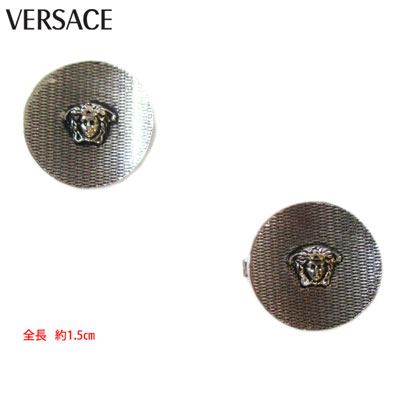 ヴェルサーチ Versace メデューサ付きボタンカバー 袖口ボタン用 カフス？ メンズ 最大93%OFFクーポン 小物 カフスボタン アクセサリー 高評価 ロゴ 3606A CB25ML シルバー メデューサ刻印カフスボタン 3S R12800 銀色 0096