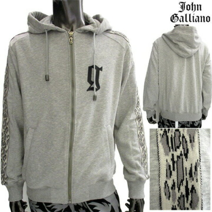楽天市場】ジョンガリアーノ JOHN GALLIANO メンズ トップス パーカー 