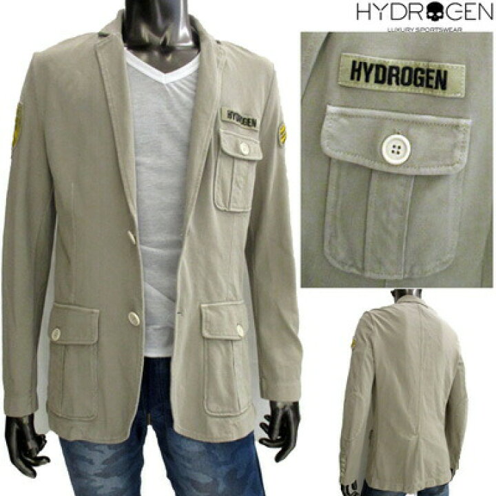 楽天市場】ハイドロゲン HYDROGEN メンズ アウター ロゴ ボタン 