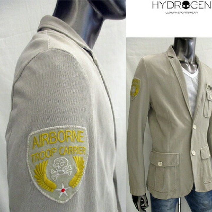 楽天市場】ハイドロゲン HYDROGEN メンズ アウター ロゴ ボタン 