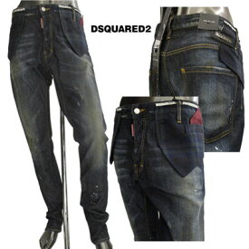 ディースクエアード DSQUARED2 メンズ パンツ ボトムス デニム COOLGUY ペンキ加工ジレベストフェイクレイヤードデニム ライトブルー S74FZ0004 STN286 002 12A (R72450)【送料無料】【smtb-TK】