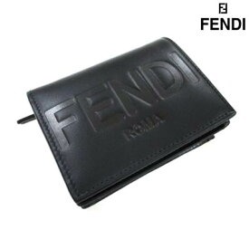 フェンディ FENDI メンズ 財布 ウォレット ロゴ ユニセックス可 FENDIロゴ型押しレザースモールウォレット ブラック 8M0420 AAYZ F0KUR (R68200) 121 春夏【送料無料】 【smtb-TK】