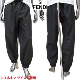 フェンディ FENDI メンズ パンツ ボトムス トラックパンツ ロゴ 総柄FFズッカ柄プリント付シャカシャカトラックパンツ ブラック FAB228 AERV F0GME (R134200) 121 春夏【送料無料】 【smtb-TK】