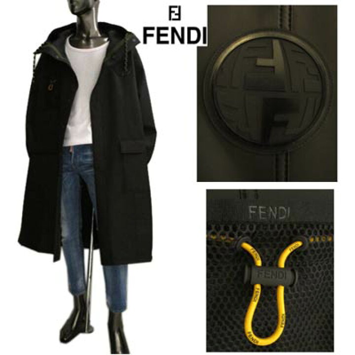 楽天市場】フェンディ FENDI メンズ アウター ジャケット コート ロゴ 