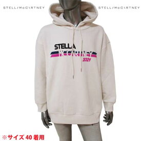 ステラマッカートニー STELLA McCARTNEY メンズ トップス パーカー フード付き フーディー ロゴ 裏起毛・STELLA McCARTNEY 2021ロゴプリント付パーカー ベージュ アイボリー 515813 SOW82 9201 (R90200) 122 秋冬【送料無料】 【smtb-TK】