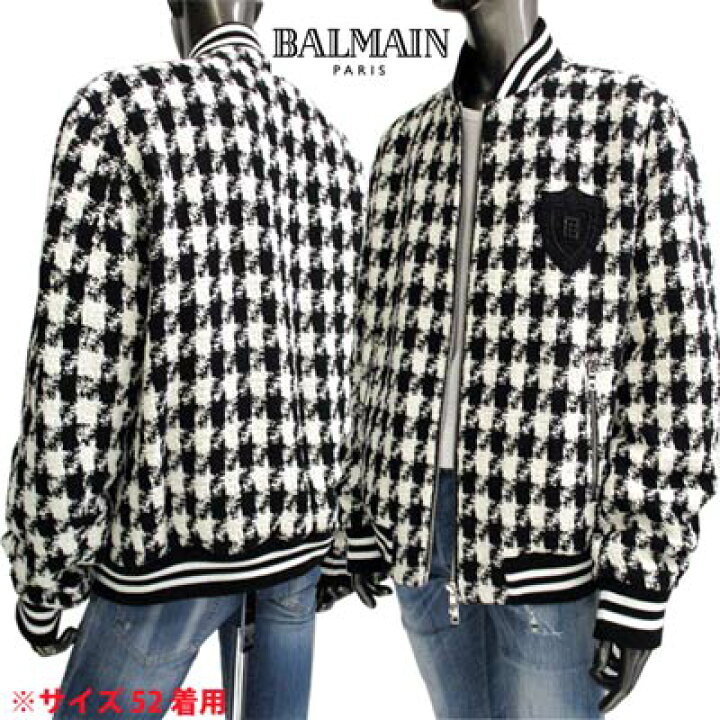 楽天市場】バルマン BALMAIN メンズ アウター ジャケット ロゴ 千鳥格 