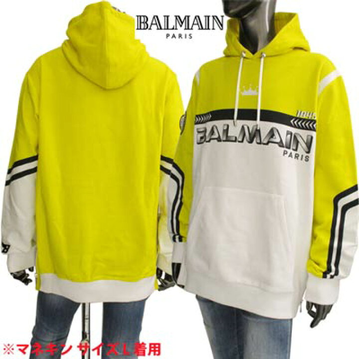 楽天市場】バルマン BALMAIN メンズ トップス パーカー フーディー 