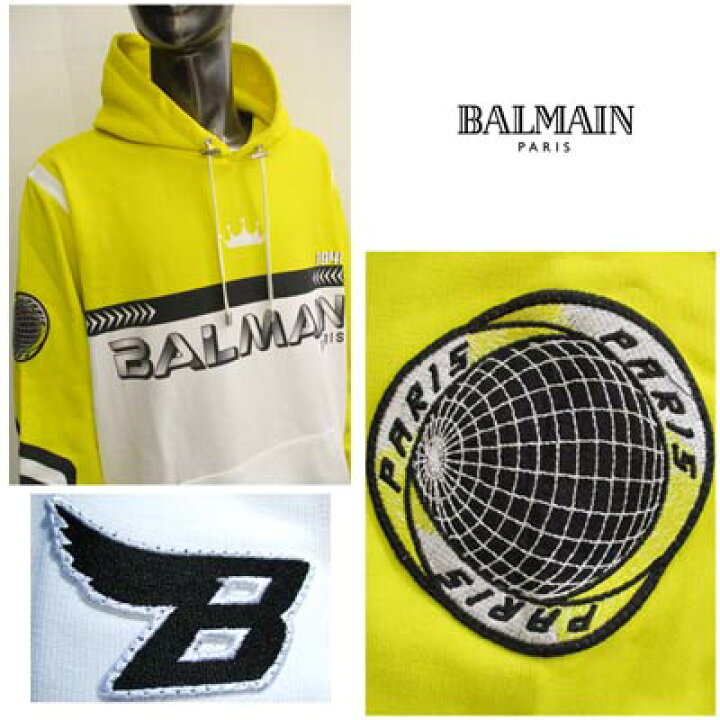 楽天市場】バルマン BALMAIN メンズ トップス パーカー フーディー  