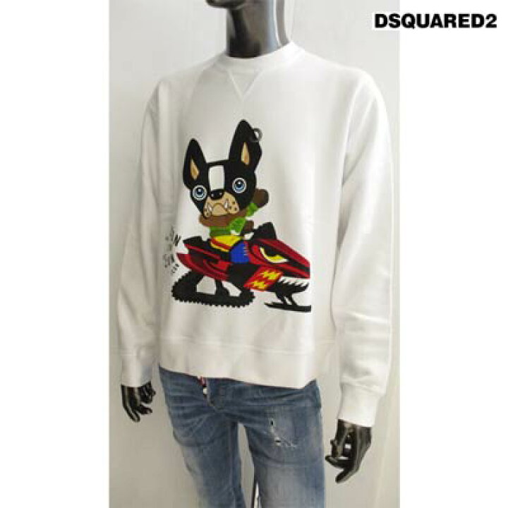 DSQUARED2 ディースクエアード 別個 STITCHING DETAILS SWEATSHIRT  