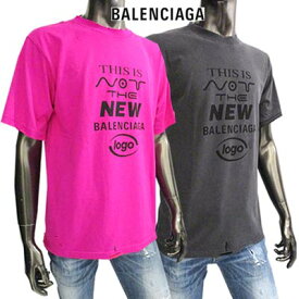 バレンシアガ BALENCIAGA メンズ トップス Tシャツ 半袖 2color(※2色展開ですが色によって素材が違います) ヴィンテージダメージ加工・マルチロゴ・BALENCIAGAロゴ付オーバーサイズTシャツ 661705 TKVD9/TKVE1 1069/6817 122AW (R64900)