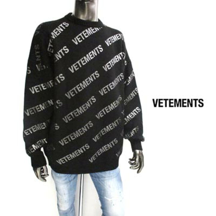 VETEMENTS ヴェトモン 22AW オーバーサイズジャイアントロゴニット 