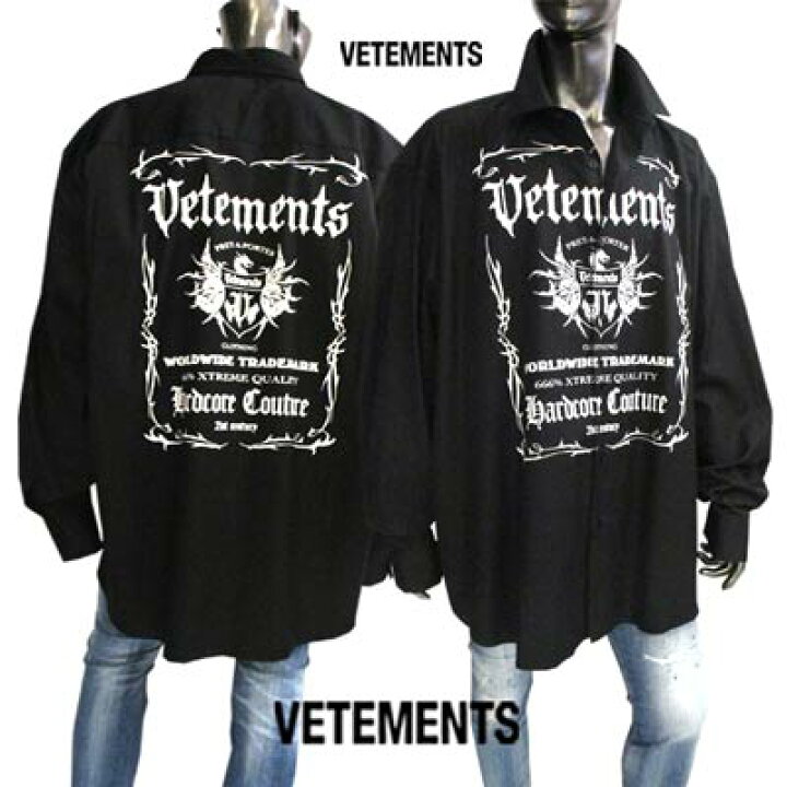 楽天市場】ヴェトモン VETEMENTS メンズ トップス シャツ 長袖 ロゴ  