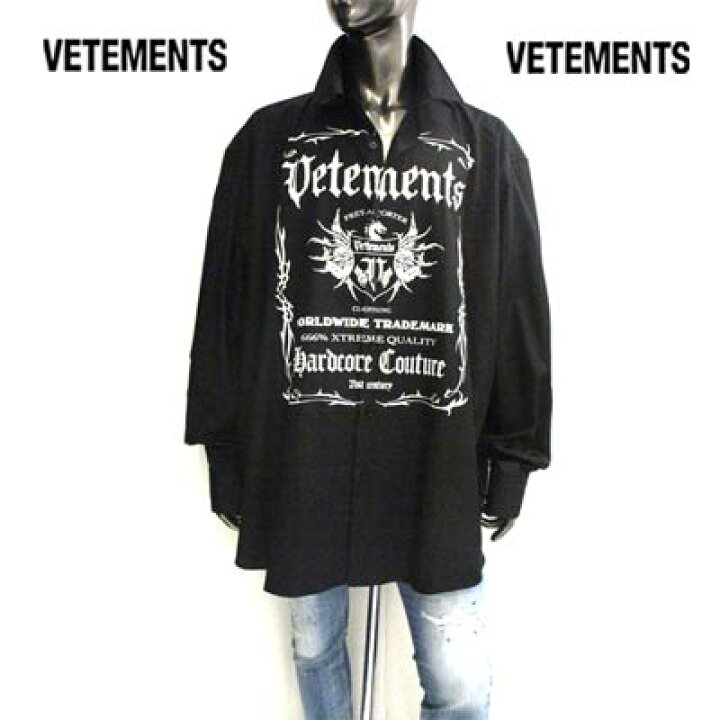 楽天市場】ヴェトモン VETEMENTS メンズ トップス シャツ 長袖 ロゴ  