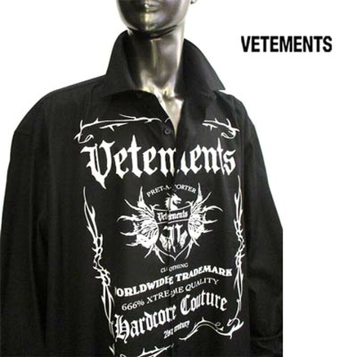 楽天市場】ヴェトモン VETEMENTS メンズ トップス シャツ 長袖 ロゴ 