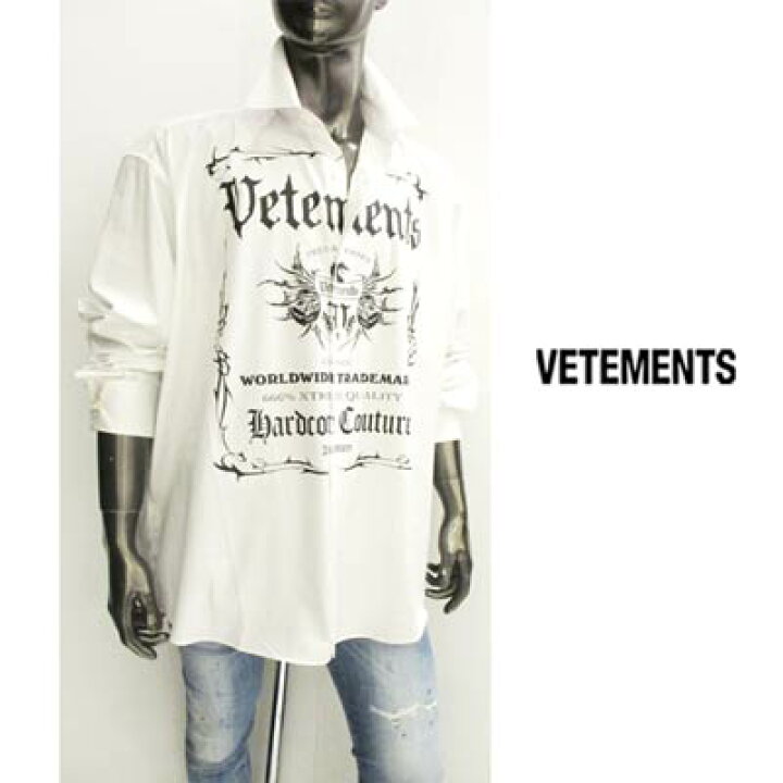 楽天市場】ヴェトモン VETEMENTS メンズ トップス シャツ 長袖 ロゴ 