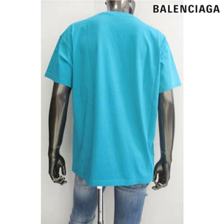 Balenciaga back medium fit t-shirt BALENCIAGA ライトブルー 半袖 